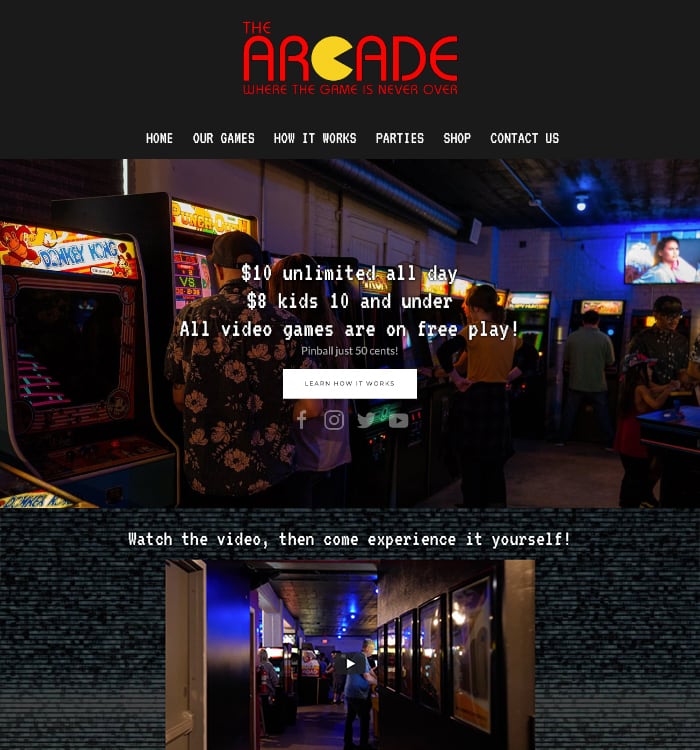 The Arcade Website