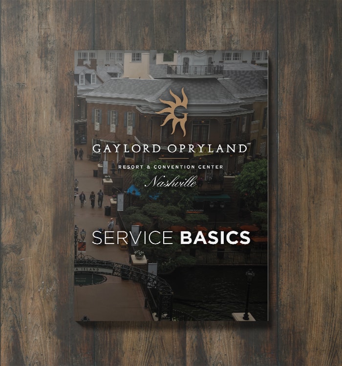 Opryland Service Basics Mockups